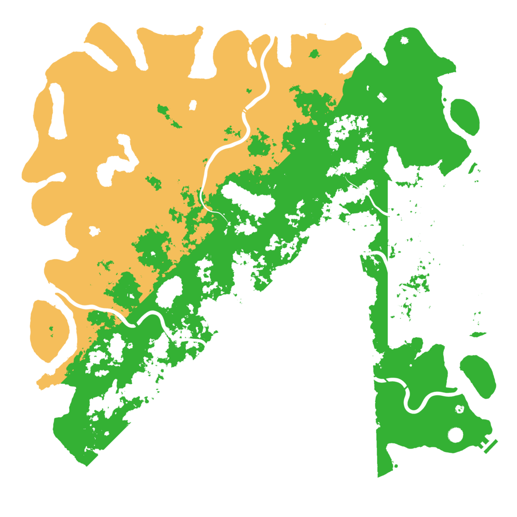 Biome Rust Map: Procedural Map, Size: 6000, Seed: 35920122