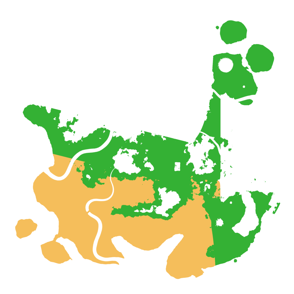 Biome Rust Map: Procedural Map, Size: 3550, Seed: 801101