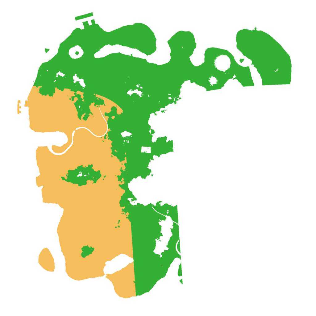 Biome Rust Map: Procedural Map, Size: 3500, Seed: 424590074