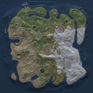 Thumbnail Rust Map: Procedural Map, Size: 3500, Seed: 424590074, 12 Monuments