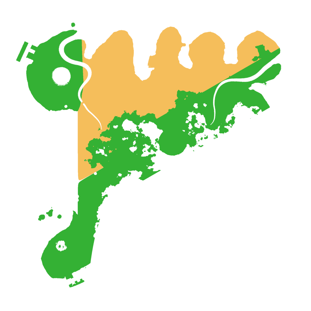 Biome Rust Map: Procedural Map, Size: 3000, Seed: 846661745