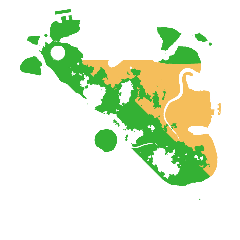 Biome Rust Map: Procedural Map, Size: 3000, Seed: 151303