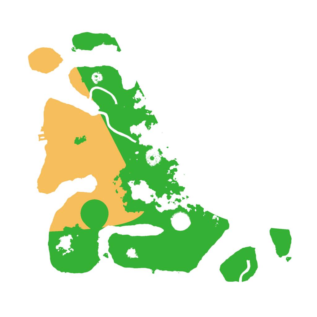 Biome Rust Map: Procedural Map, Size: 3000, Seed: 372618