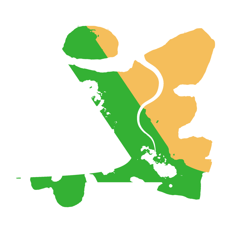 Biome Rust Map: Procedural Map, Size: 2150, Seed: 13823