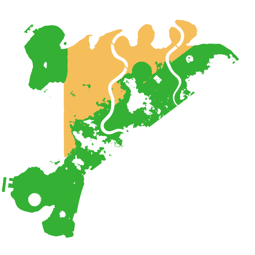 Biome Rust Map: Procedural Map, Size: 3500, Seed: 1167710672