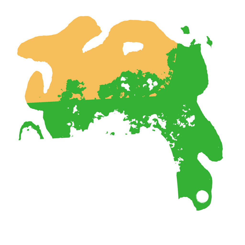 Biome Rust Map: Barren, Size: 3500, Seed: 413910047