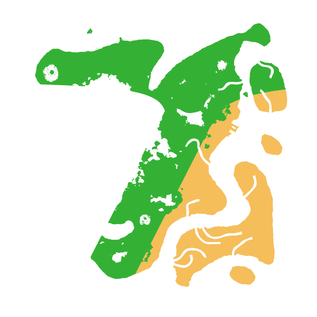 Biome Rust Map: Procedural Map, Size: 3000, Seed: 23423424