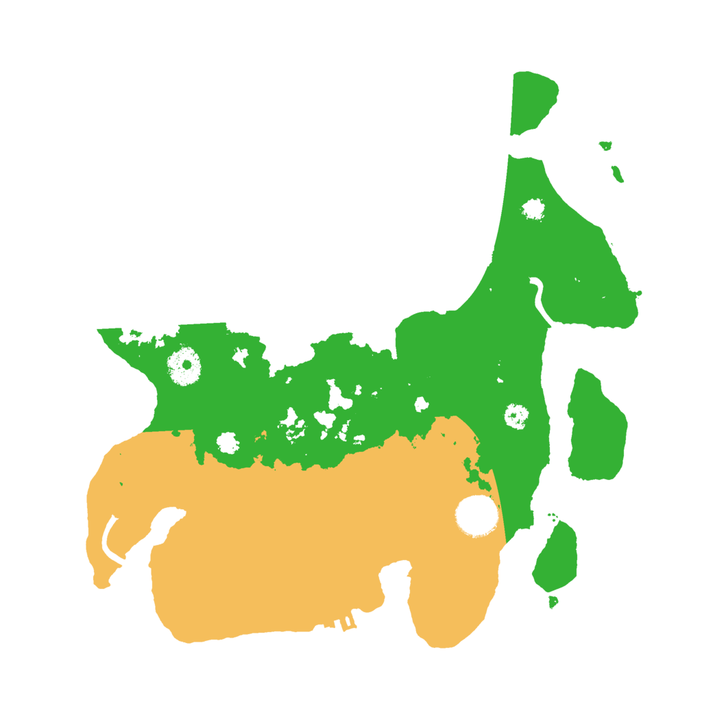 Biome Rust Map: Procedural Map, Size: 3000, Seed: 447611