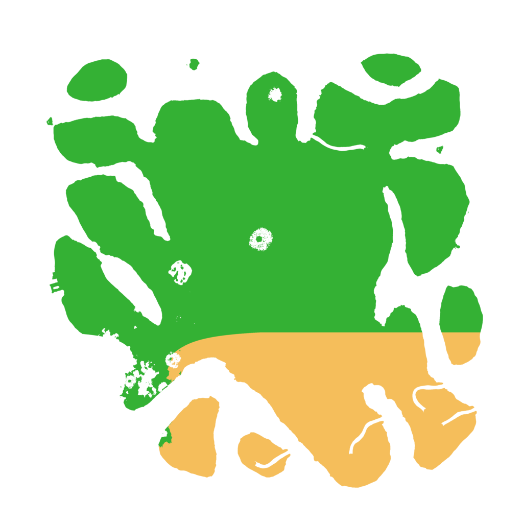 Biome Rust Map: Procedural Map, Size: 3500, Seed: 54564