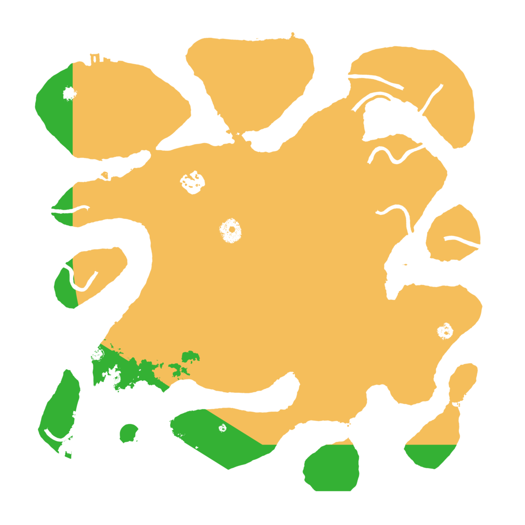 Biome Rust Map: Procedural Map, Size: 3500, Seed: 2042