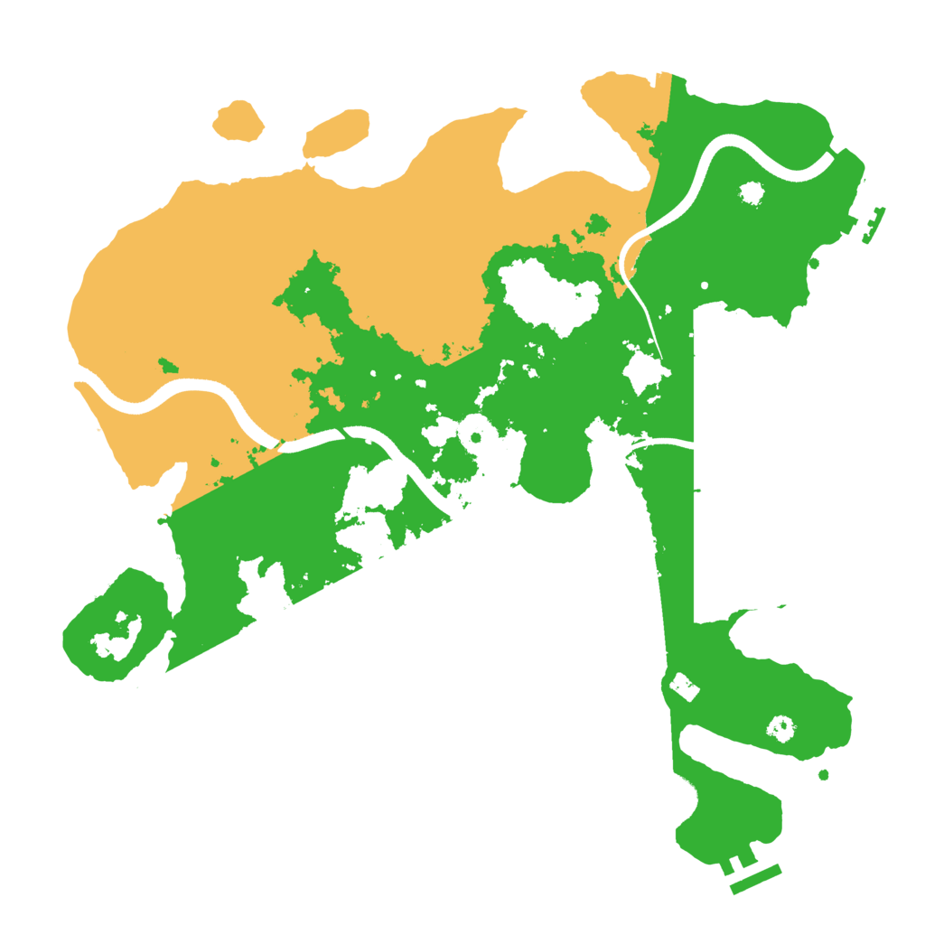 Biome Rust Map: Procedural Map, Size: 3500, Seed: 4393