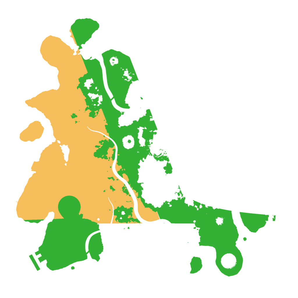 Biome Rust Map: Procedural Map, Size: 3500, Seed: 93747