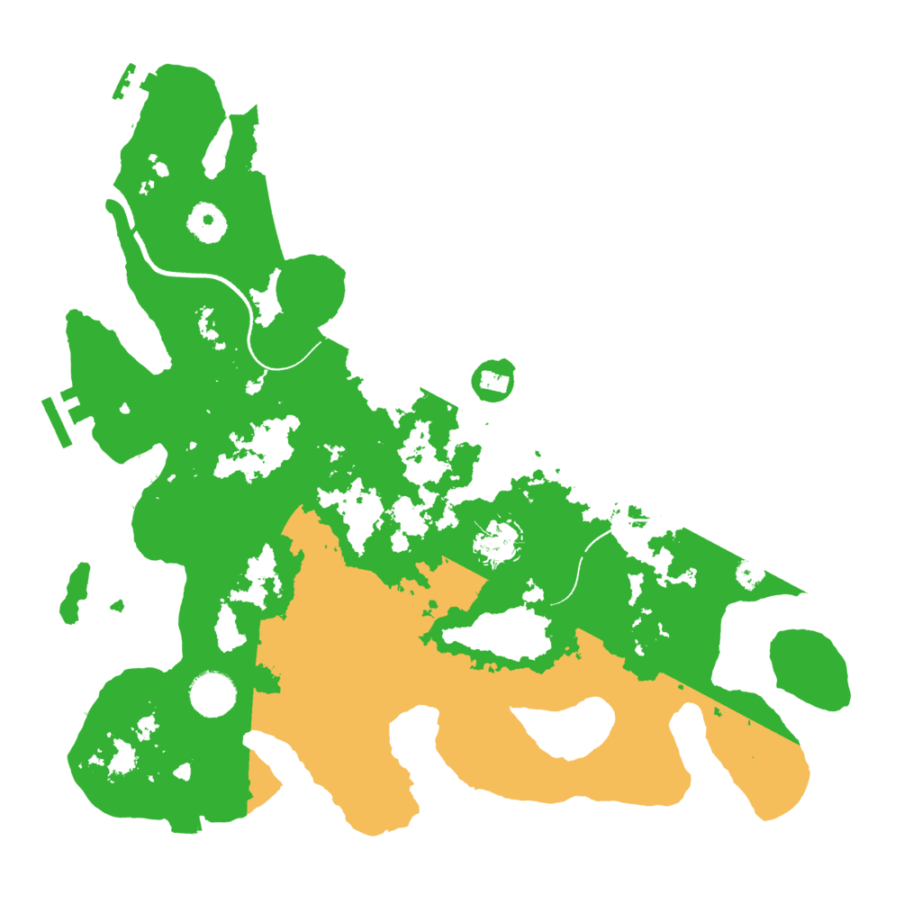 Biome Rust Map: Procedural Map, Size: 3550, Seed: 388807