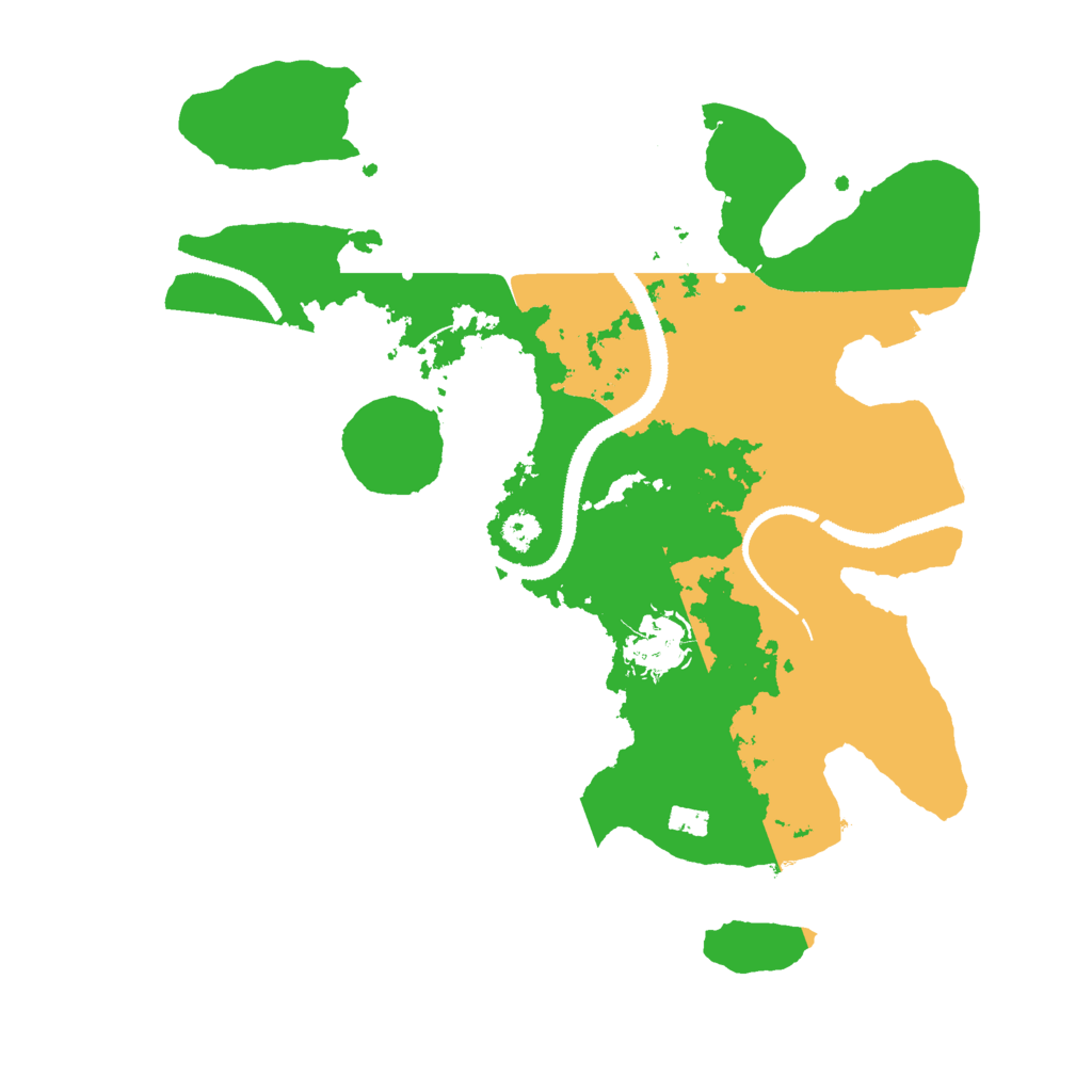 Biome Rust Map: Procedural Map, Size: 3000, Seed: 871508811