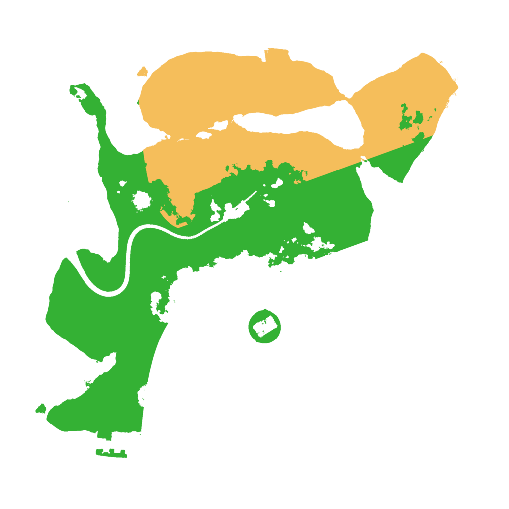 Biome Rust Map: Procedural Map, Size: 2500, Seed: 48412