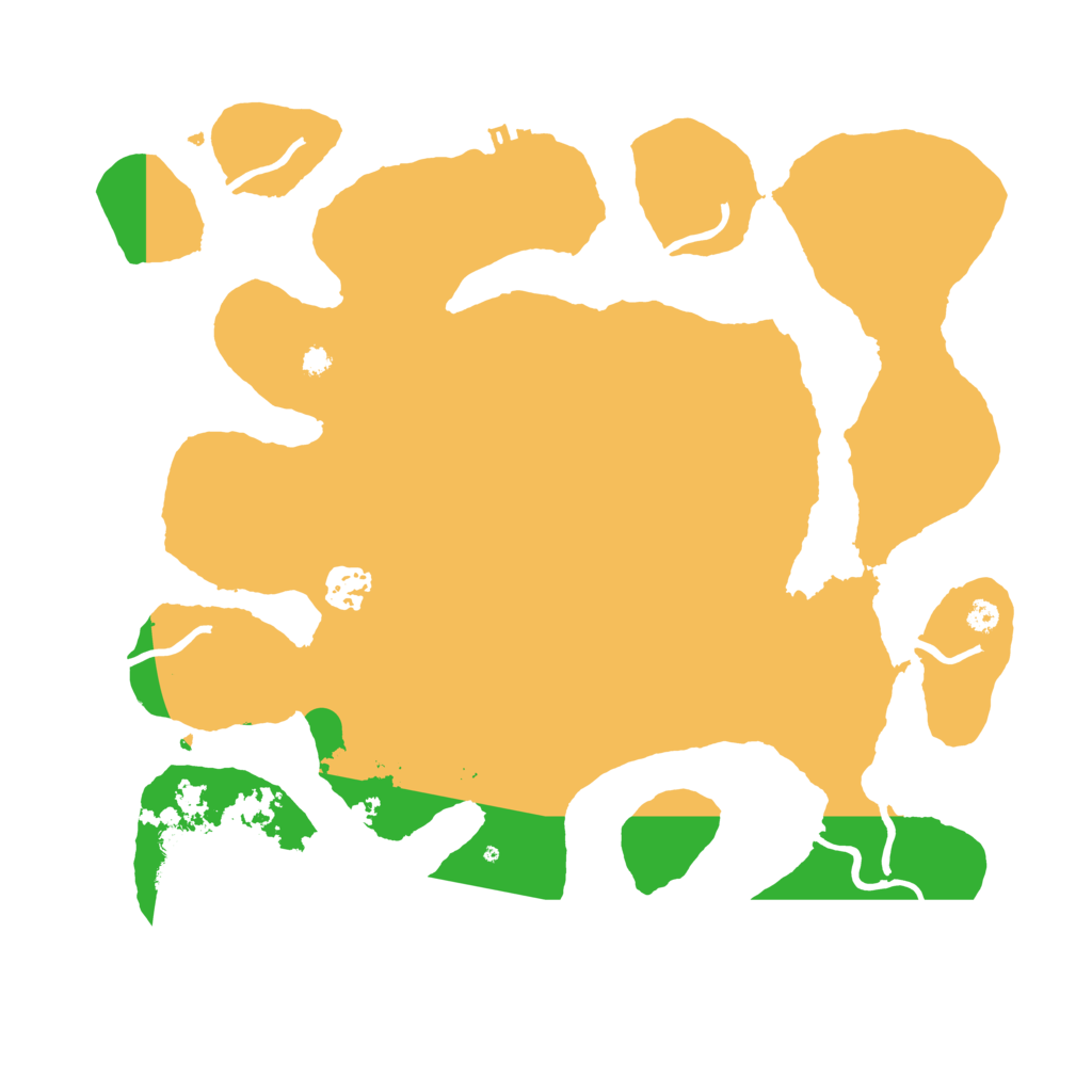 Biome Rust Map: Procedural Map, Size: 3550, Seed: 959165