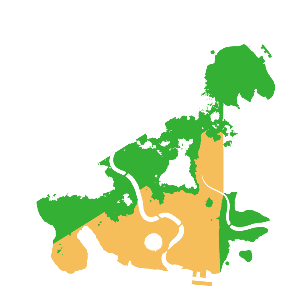 Biome Rust Map: Procedural Map, Size: 3000, Seed: 526027