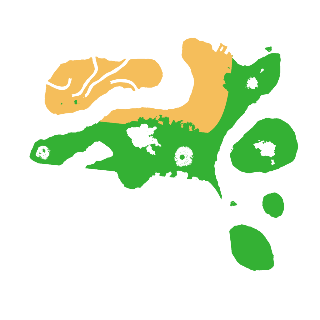 Biome Rust Map: Procedural Map, Size: 2500, Seed: 76258570