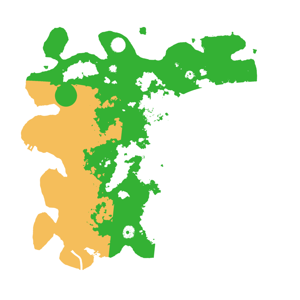 Biome Rust Map: Procedural Map, Size: 3600, Seed: 654444