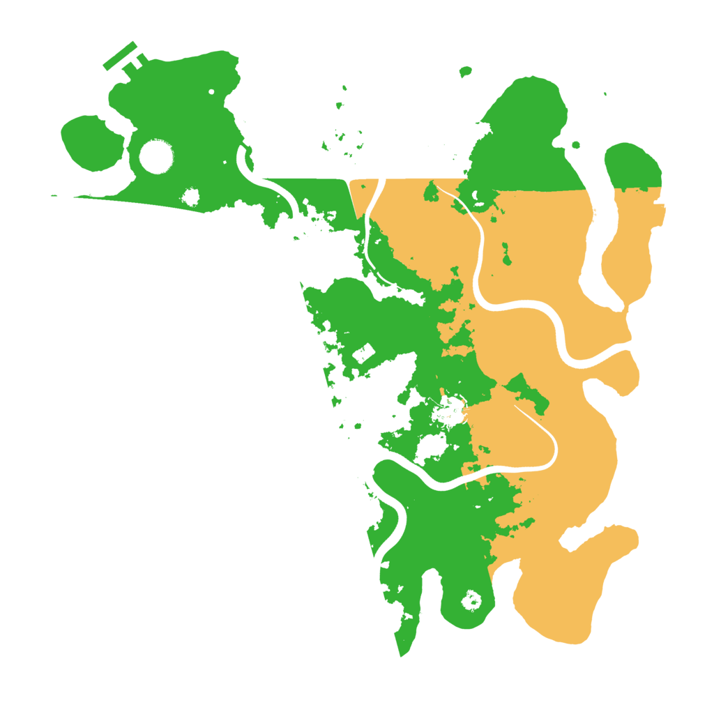 Biome Rust Map: Procedural Map, Size: 3700, Seed: 1386432218