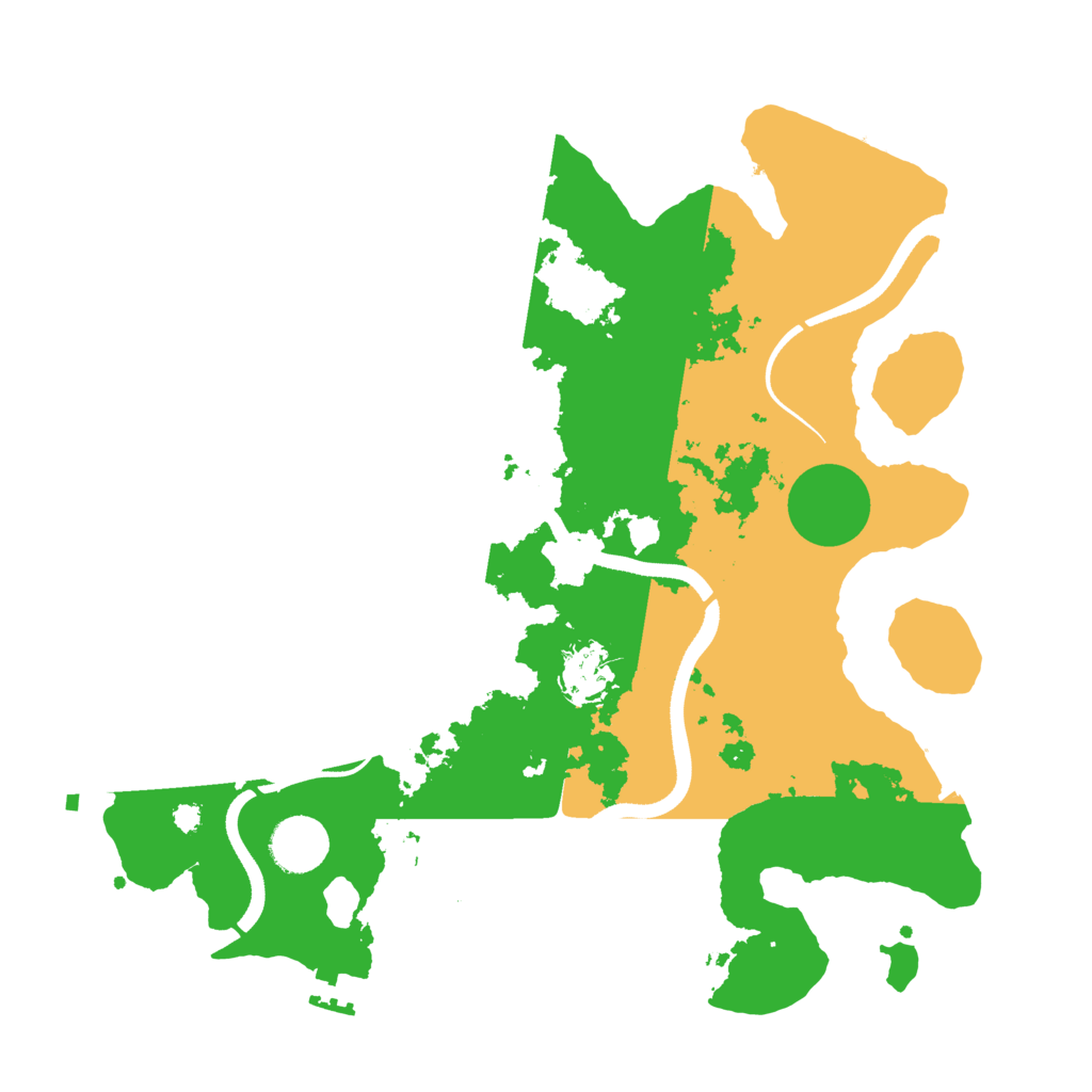 Biome Rust Map: Procedural Map, Size: 3500, Seed: 138489476