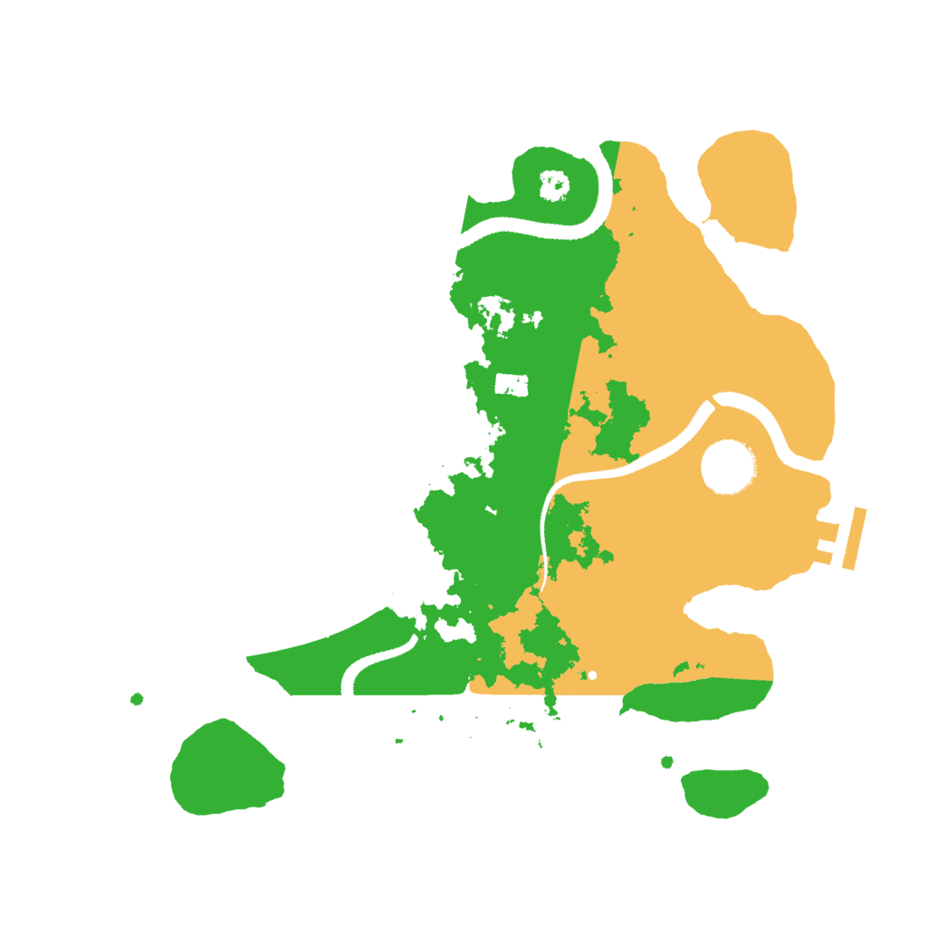 Biome Rust Map: Procedural Map, Size: 3000, Seed: 877369