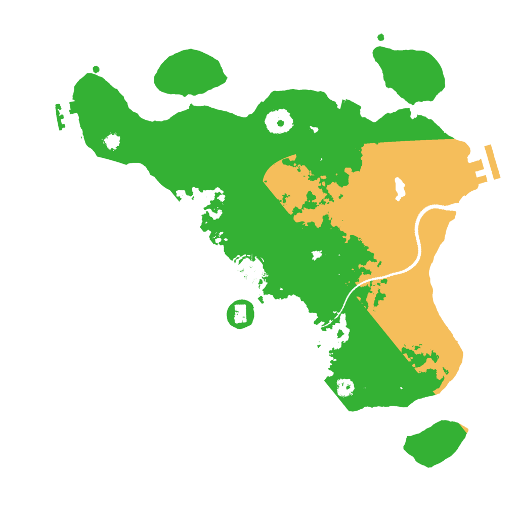 Biome Rust Map: Procedural Map, Size: 3000, Seed: 456400