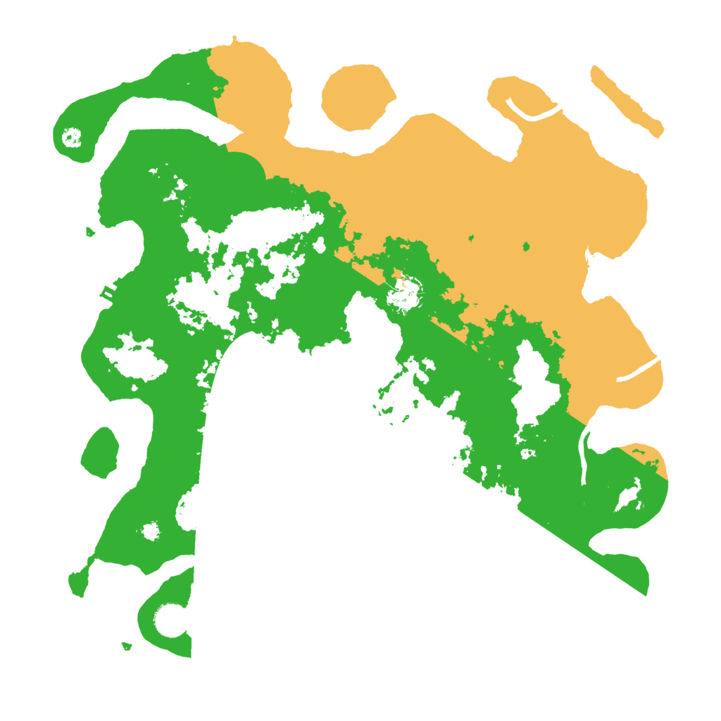 Biome Rust Map: Procedural Map, Size: 3700, Seed: 8299