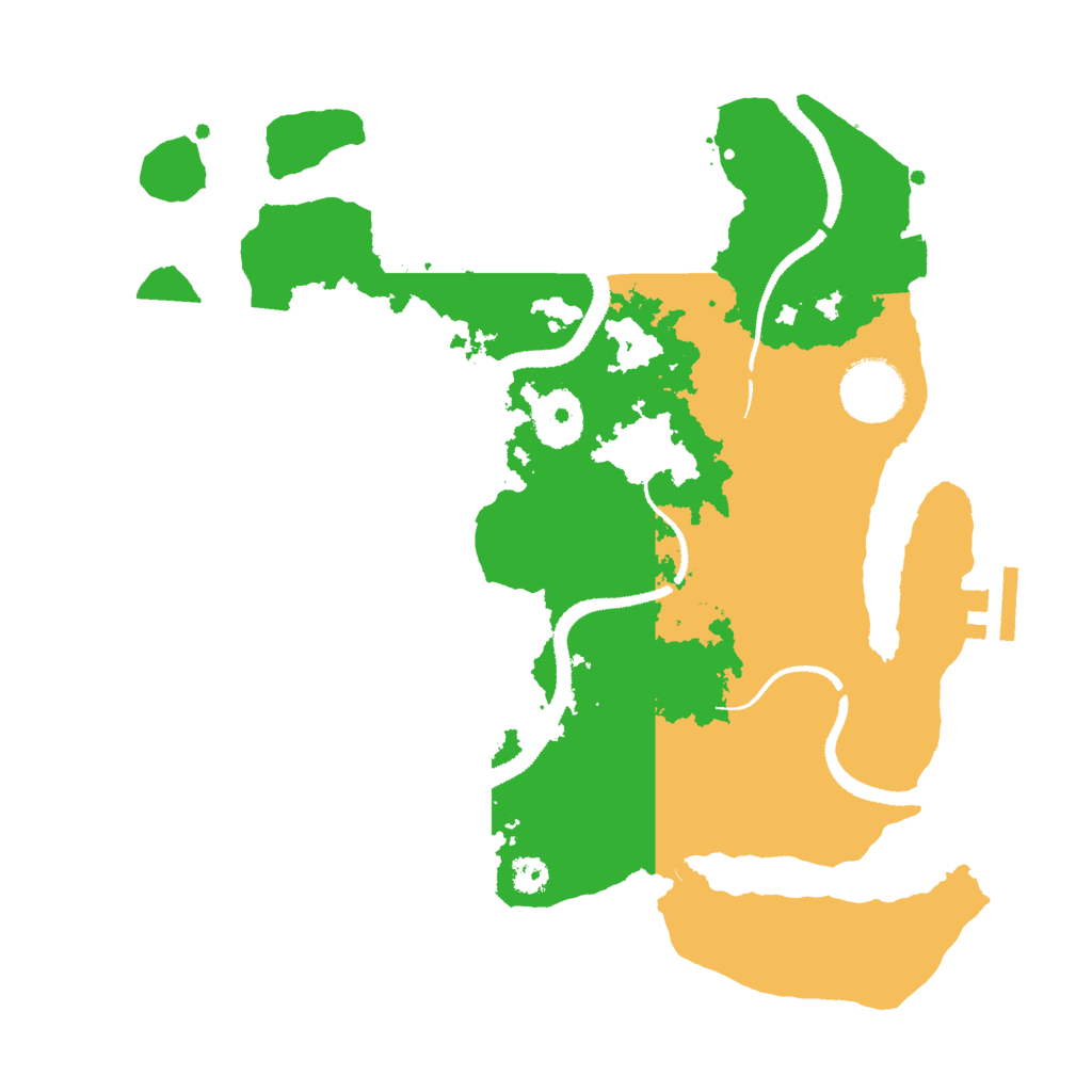Biome Rust Map: Procedural Map, Size: 3000, Seed: 217554