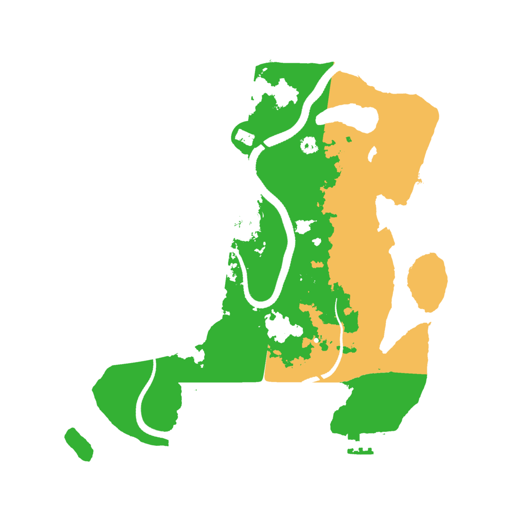 Biome Rust Map: Procedural Map, Size: 3000, Seed: 359165
