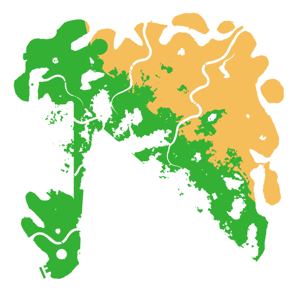 Biome Rust Map: Procedural Map, Size: 5000, Seed: 56692801
