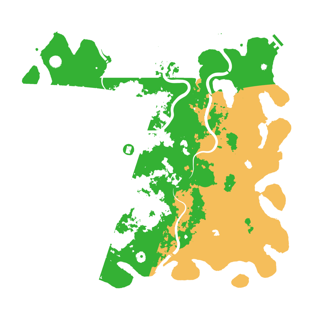 Biome Rust Map: Procedural Map, Size: 4500, Seed: 91243027