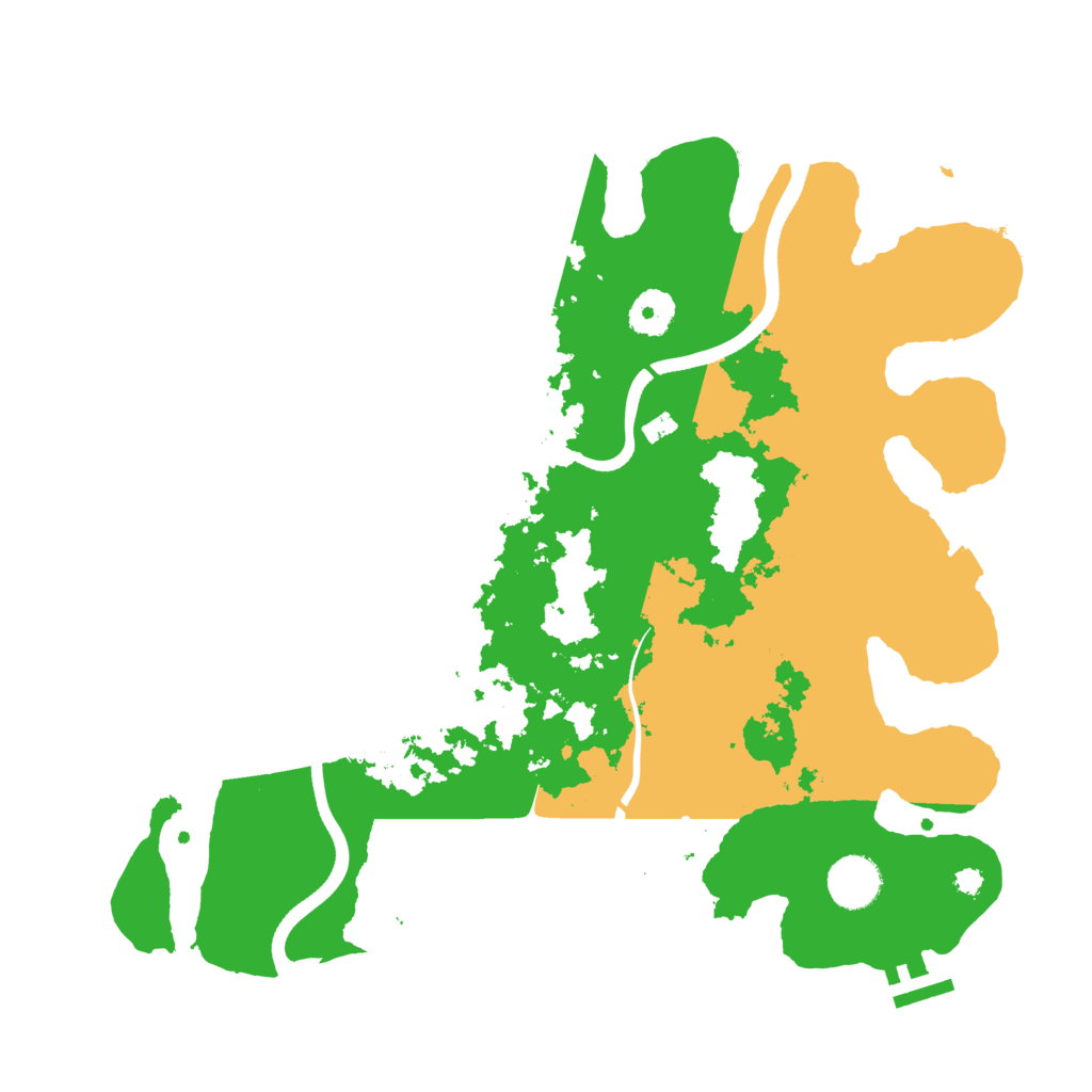 Biome Rust Map: Procedural Map, Size: 3600, Seed: 1015381954