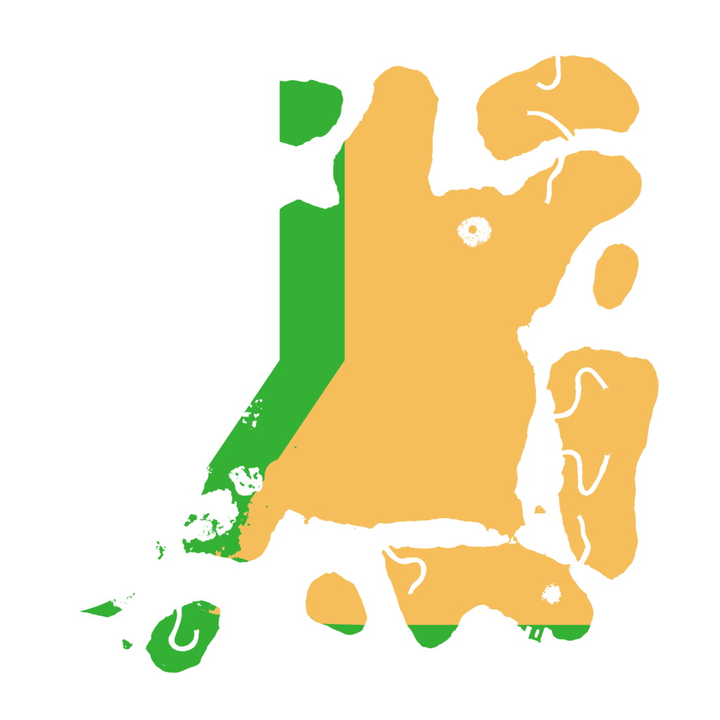 Biome Rust Map: Procedural Map, Size: 3500, Seed: 311546747