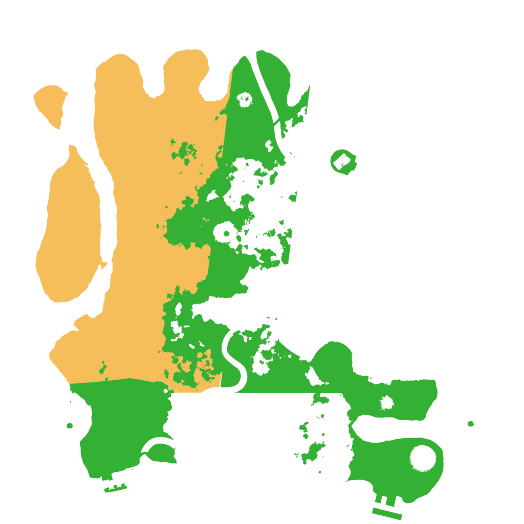 Biome Rust Map: Procedural Map, Size: 3550, Seed: 32742