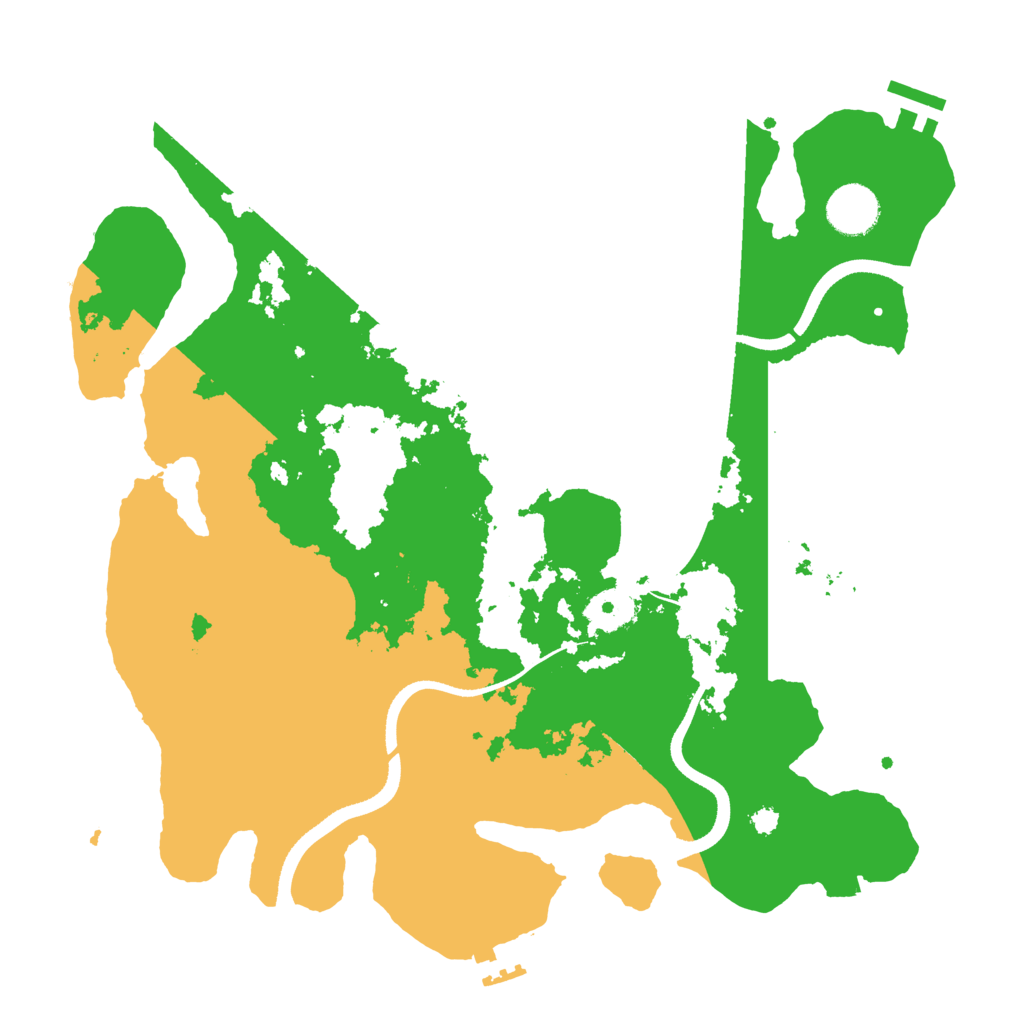 Biome Rust Map: Procedural Map, Size: 3500, Seed: 543708634