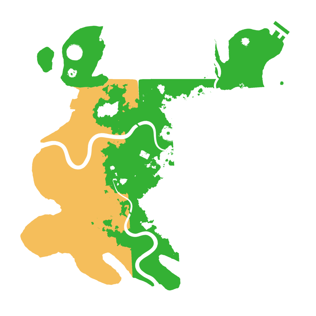 Biome Rust Map: Procedural Map, Size: 3550, Seed: 826385