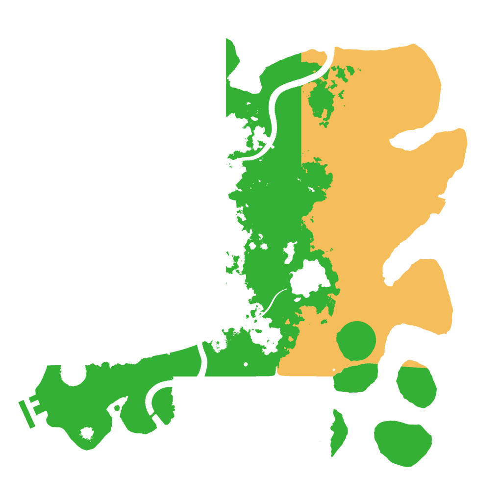 Biome Rust Map: Procedural Map, Size: 3500, Seed: 169556538