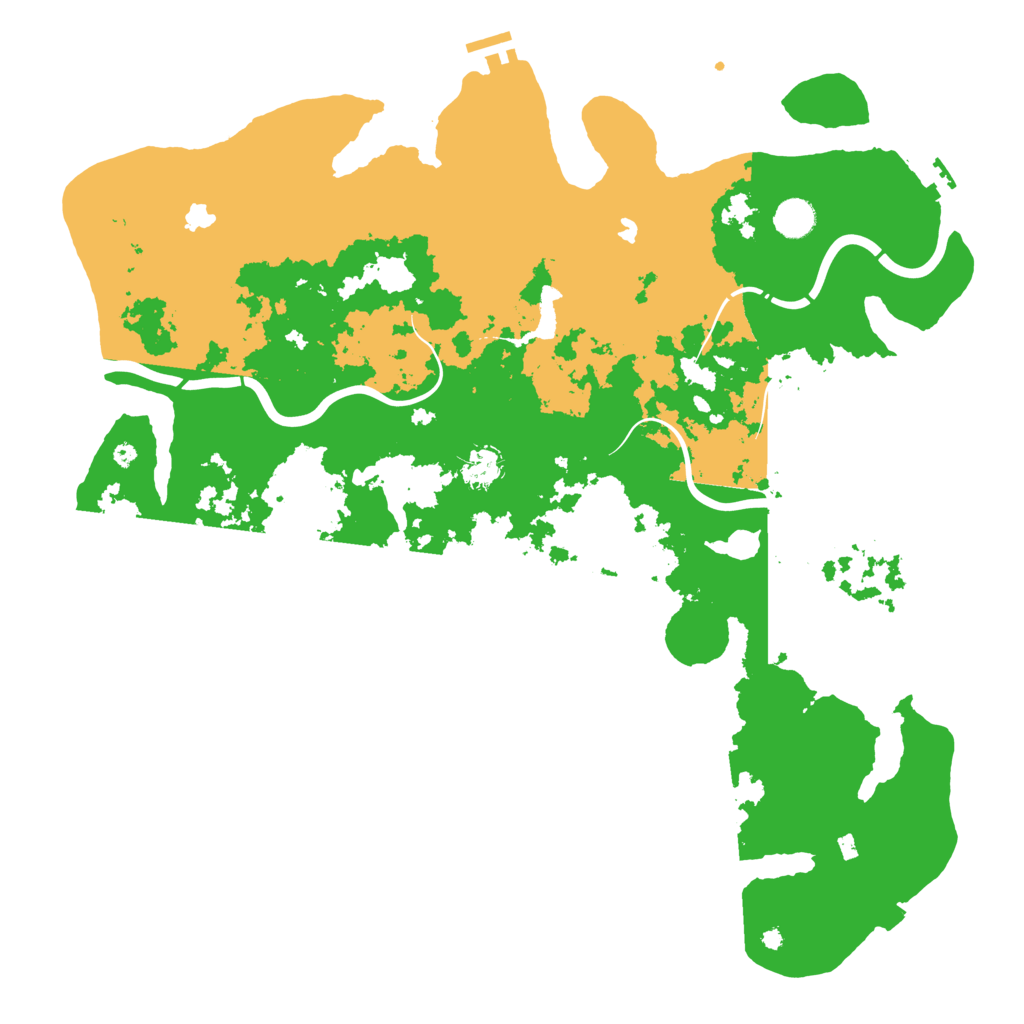 Biome Rust Map: Procedural Map, Size: 4500, Seed: 2134060191