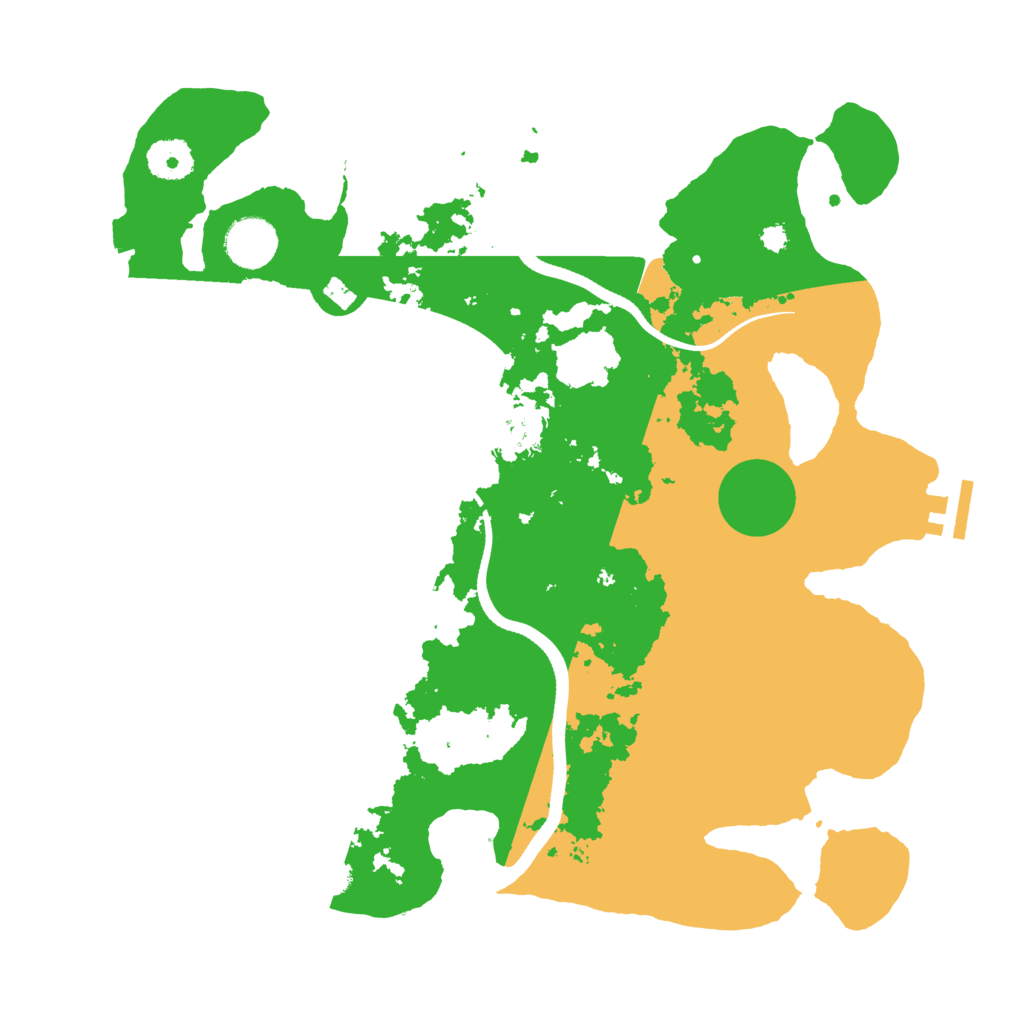 Biome Rust Map: Procedural Map, Size: 3500, Seed: 234543254