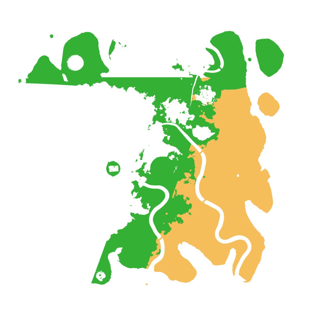 Biome Rust Map: Procedural Map, Size: 3500, Seed: 83914