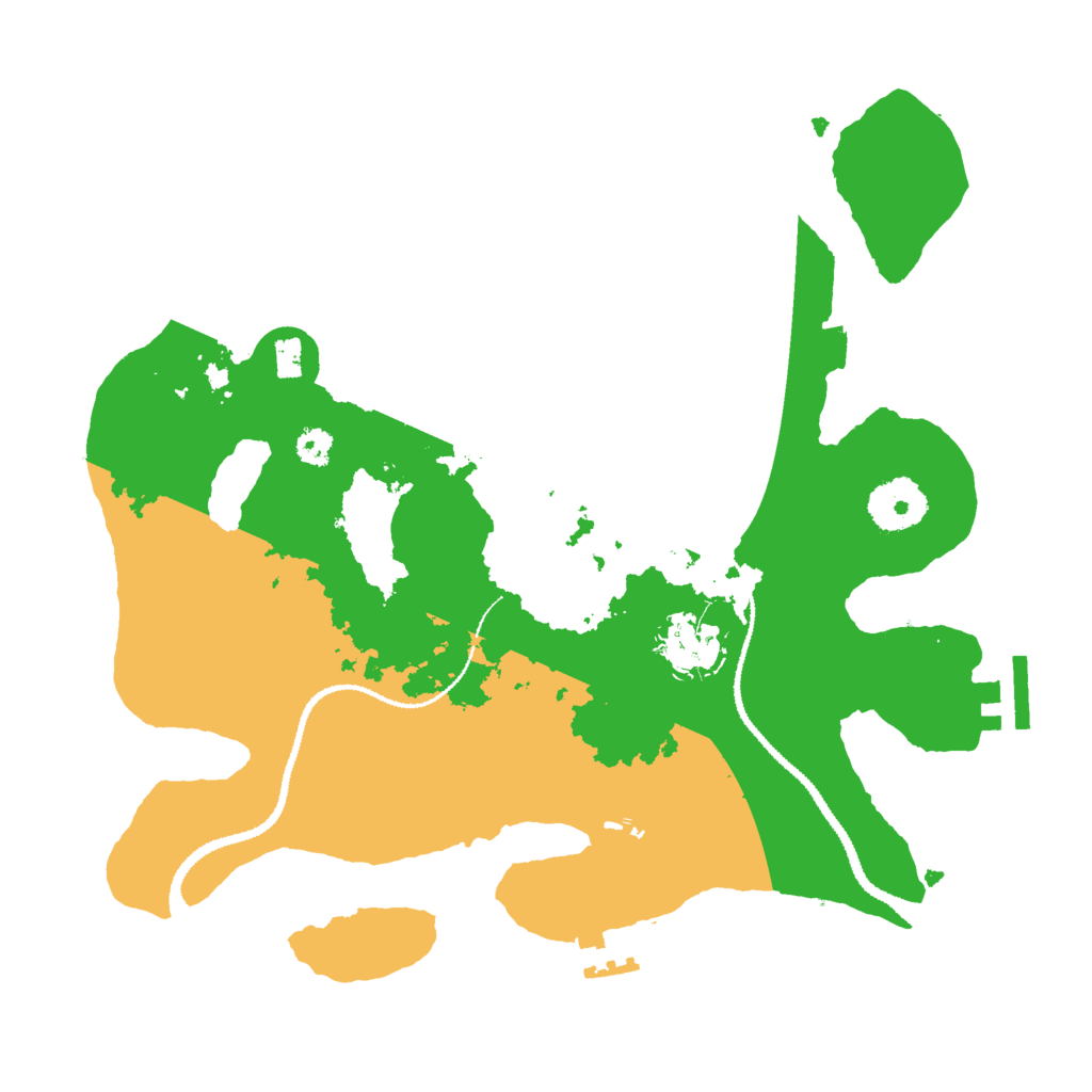 Biome Rust Map: Procedural Map, Size: 3000, Seed: 1142310250