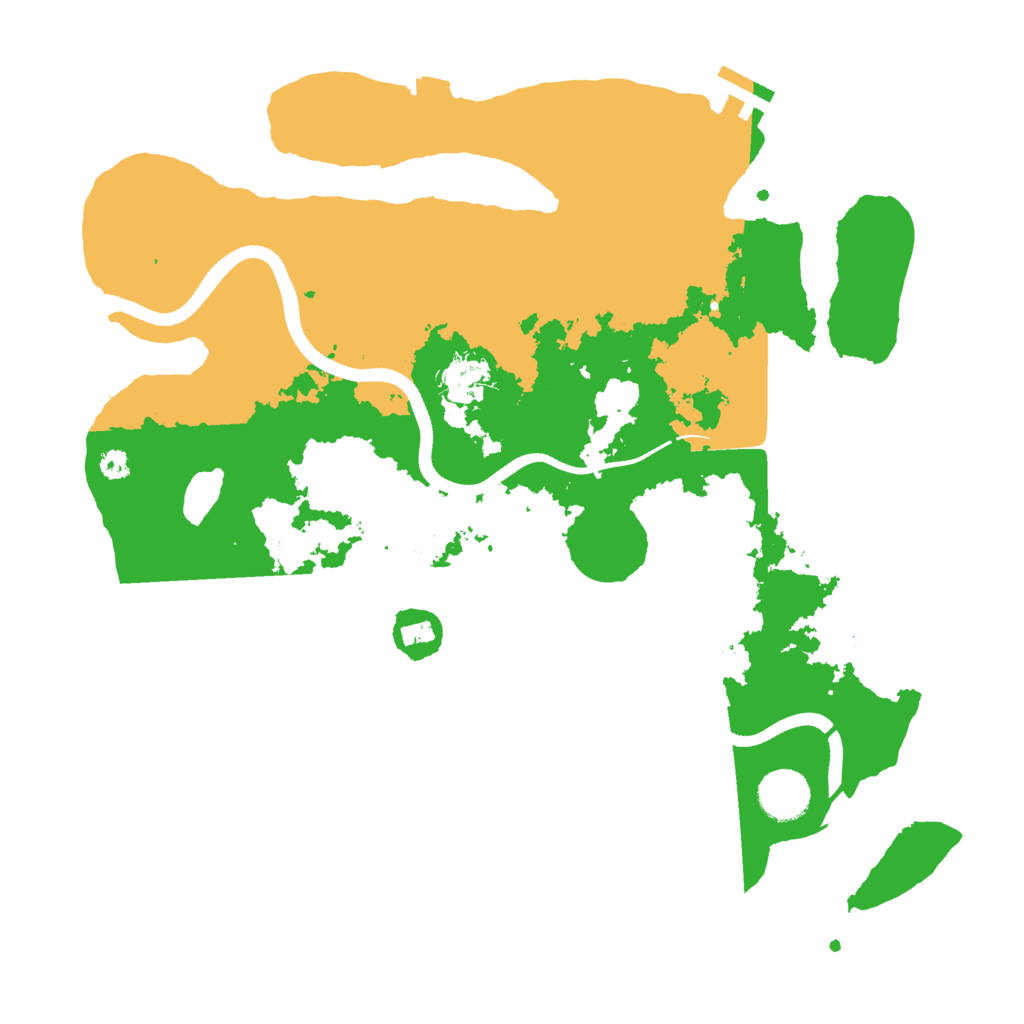 Biome Rust Map: Procedural Map, Size: 3500, Seed: 28635503