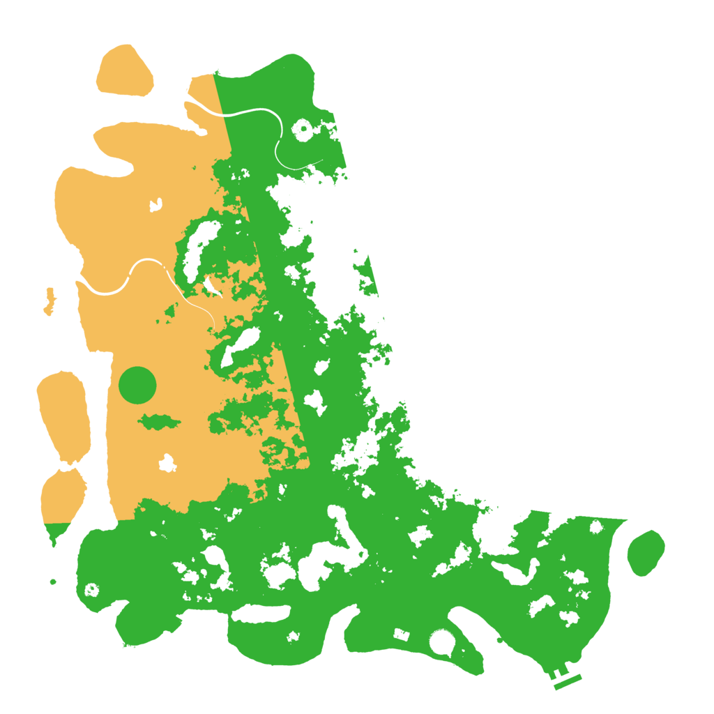 Biome Rust Map: Procedural Map, Size: 5000, Seed: 740696