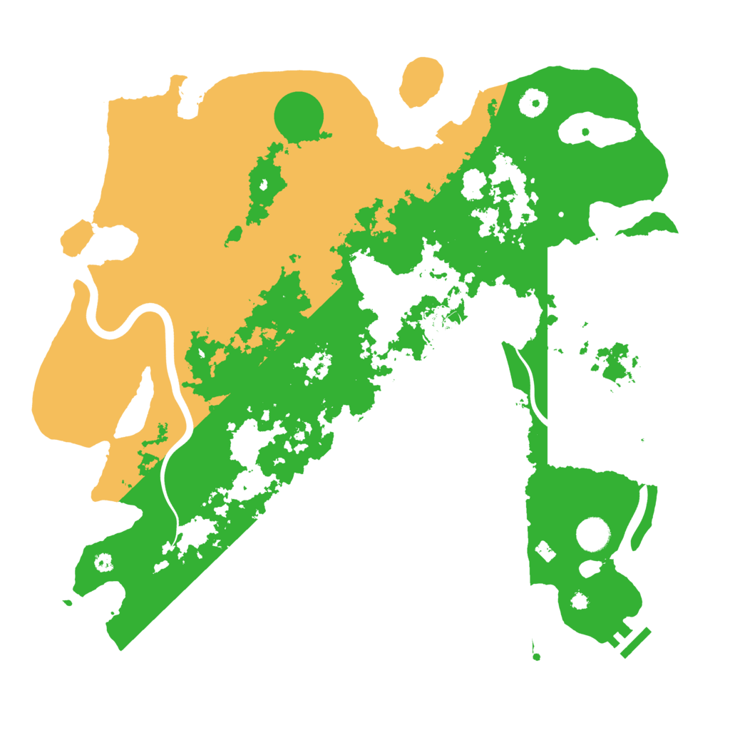 Biome Rust Map: Procedural Map, Size: 3900, Seed: 30580