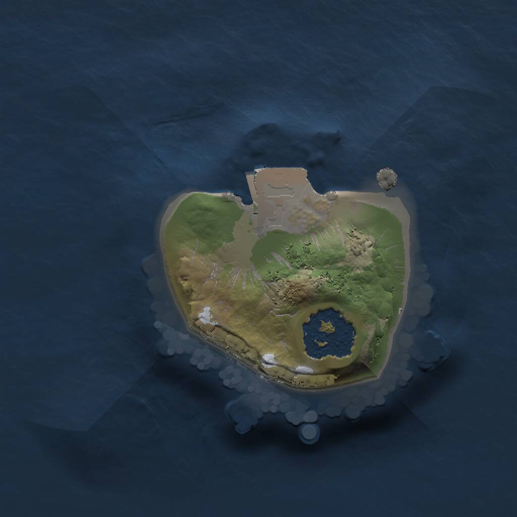 Rust Map: Procedural Map, Size: 1000, Seed: 31981, 1 Monuments