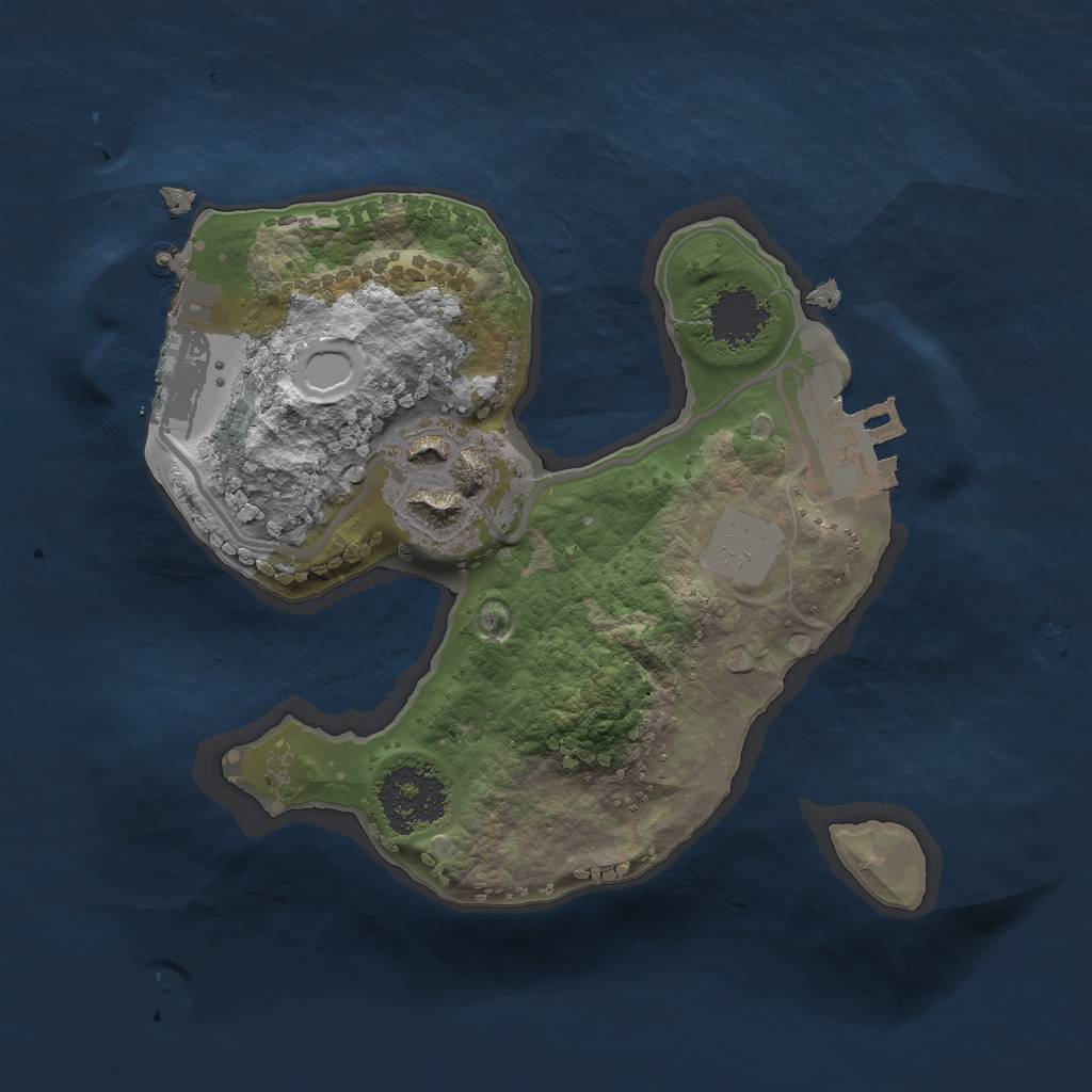 Rust Map: Procedural Map, Size: 1700, Seed: 61, 8 Monuments