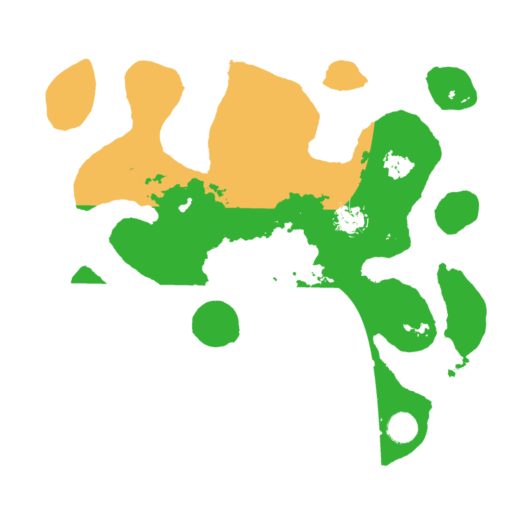 Biome Rust Map: Barren, Size: 3000, Seed: 15092