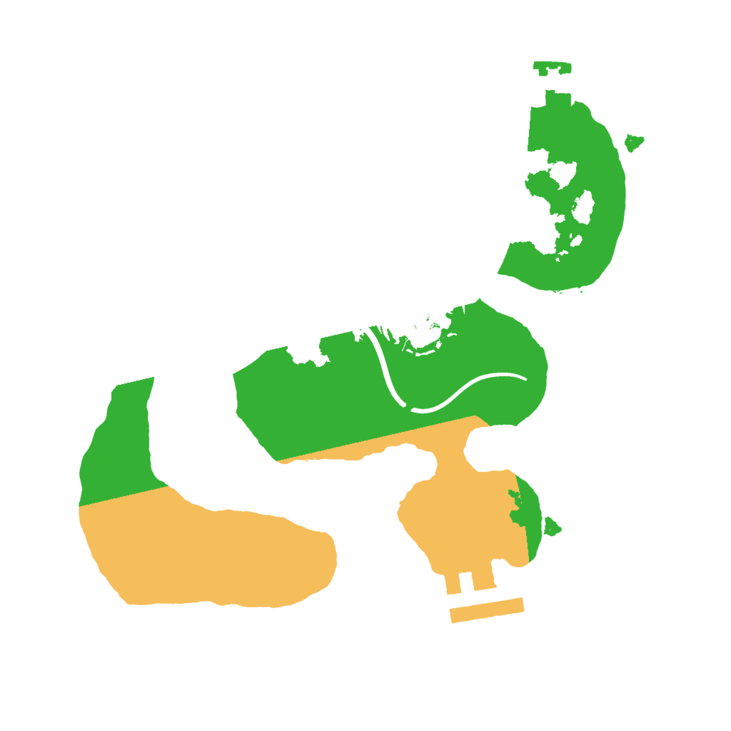 Biome Rust Map: Procedural Map, Size: 2000, Seed: 14335609