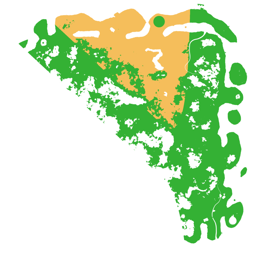 Biome Rust Map: Procedural Map, Size: 6000, Seed: 1004812